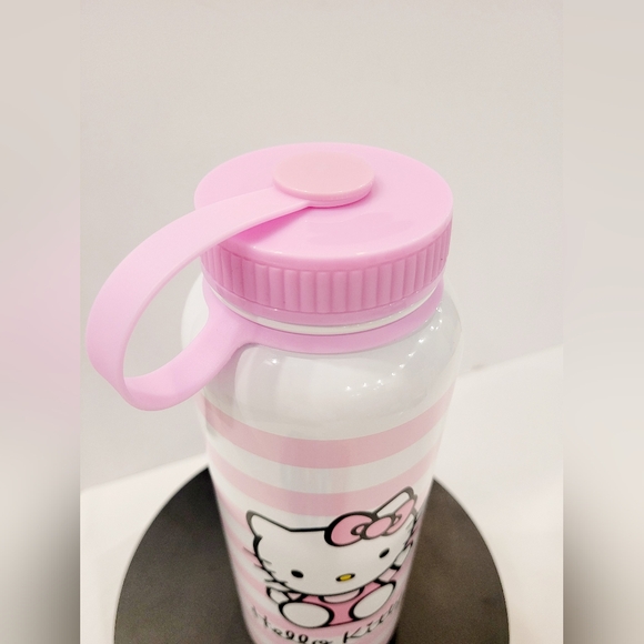 Hello Kitty Pink and White Striped Bottle - Picture 3 of 4